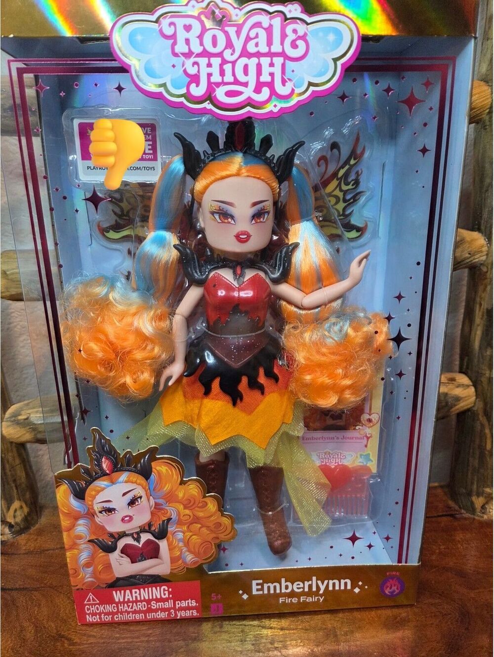 Royale High Emberlynn Fire Fairy Fashion Doll (DOLL ONLY)